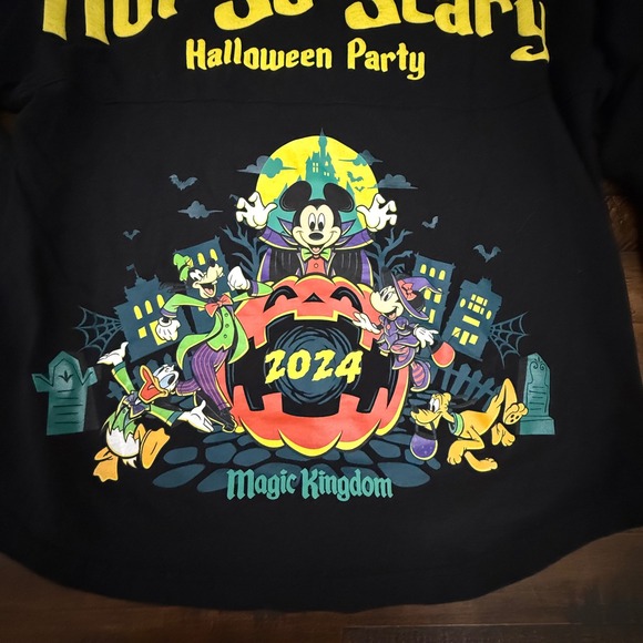Disney Mickey's Not So Scary Halloween Party 2024 Spirit Jersey Top - Picture 4 of 6